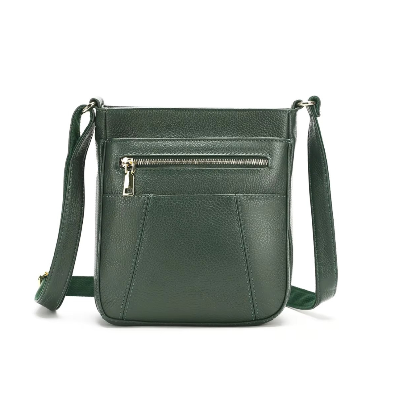 Geanta Dama Delis Saphira GT3205 Verde Piele Naturala