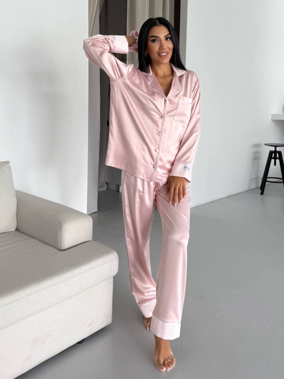 Set Pijama Dama 2 Piese Delis Roz