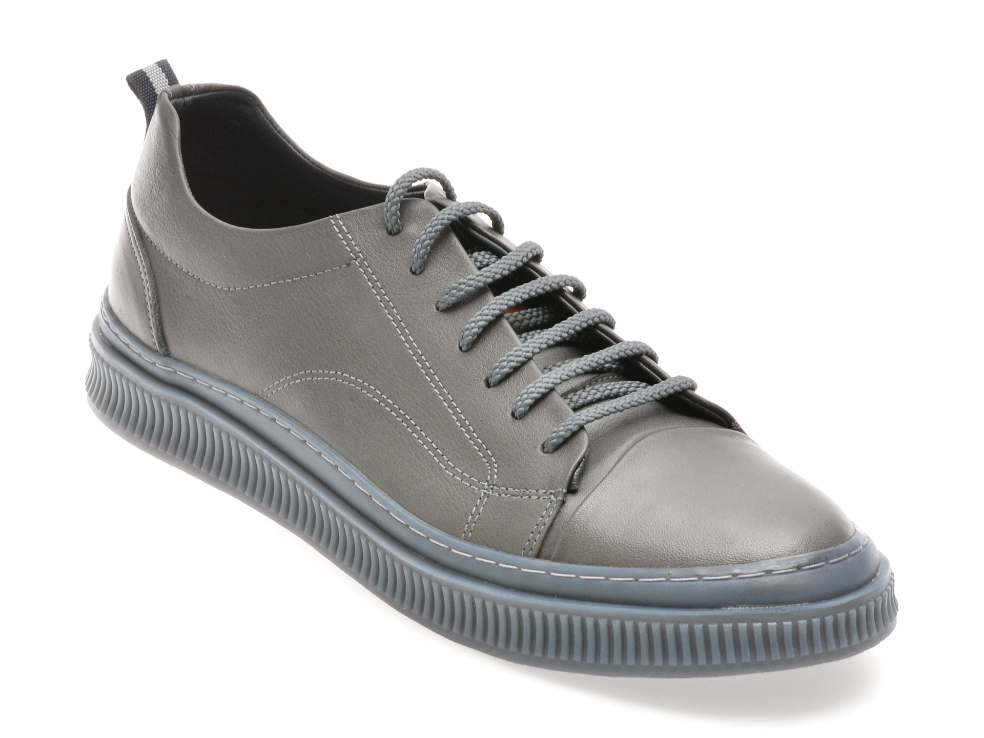 Otter Pantofi Sport Gri Piele Naturală