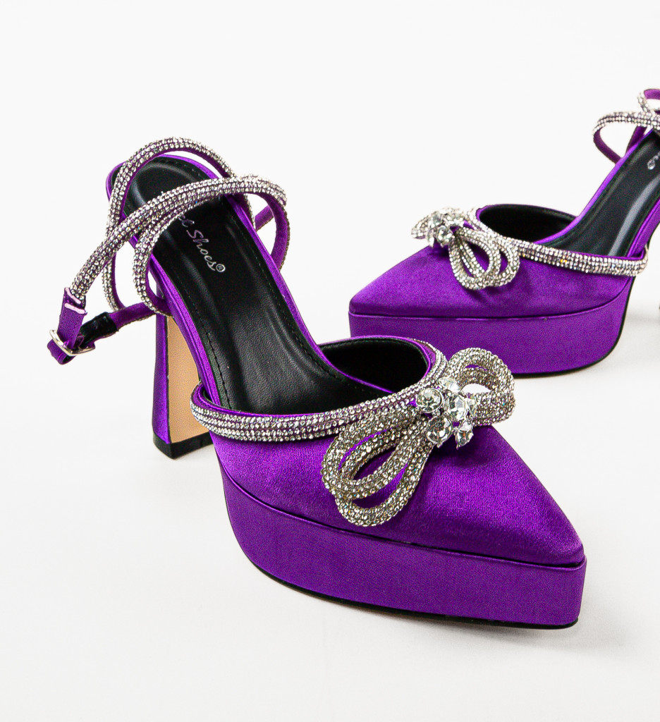 Pantofi Mariette Mov - Eleganță și Stil - imagine 3