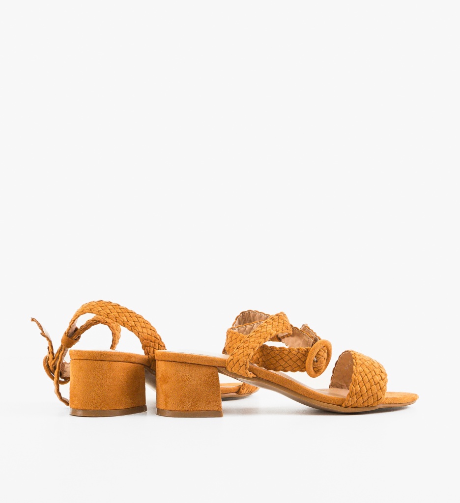 Sandale cu Toc Jarvis Camel - Eleganță și Stil - imagine 3