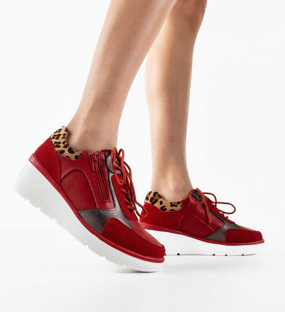 Sneakers Dama Nysa Rosii - Stil și Confort