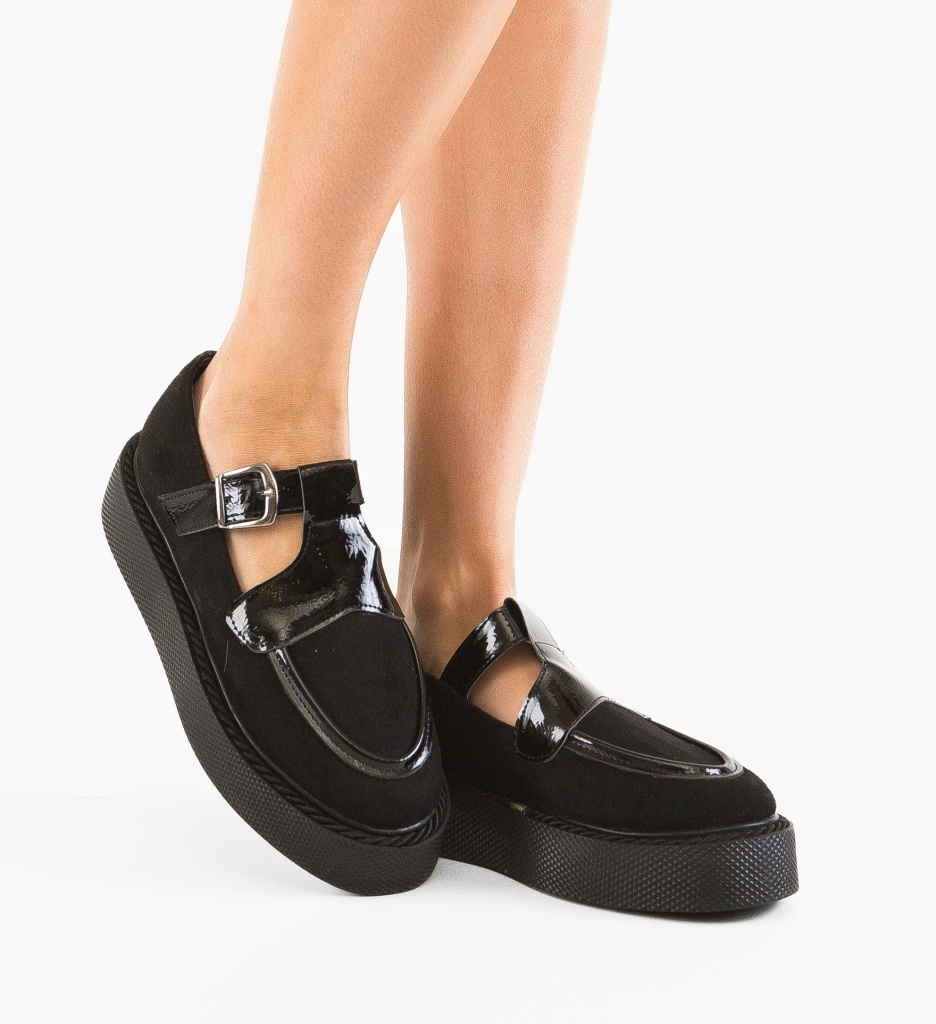 Pantofi Casual Teylar Negri - Confort și Stil