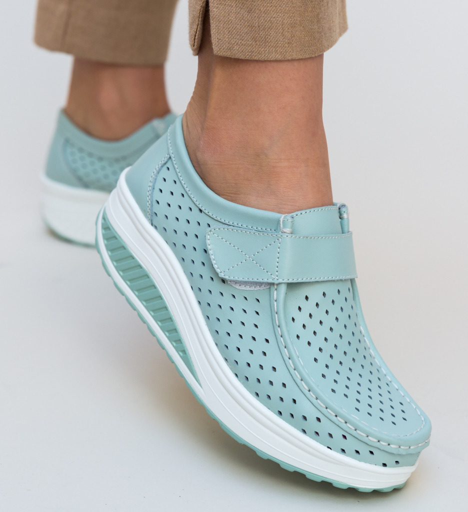 Pantofi Casual Bozta Albastri Confort - imagine 3