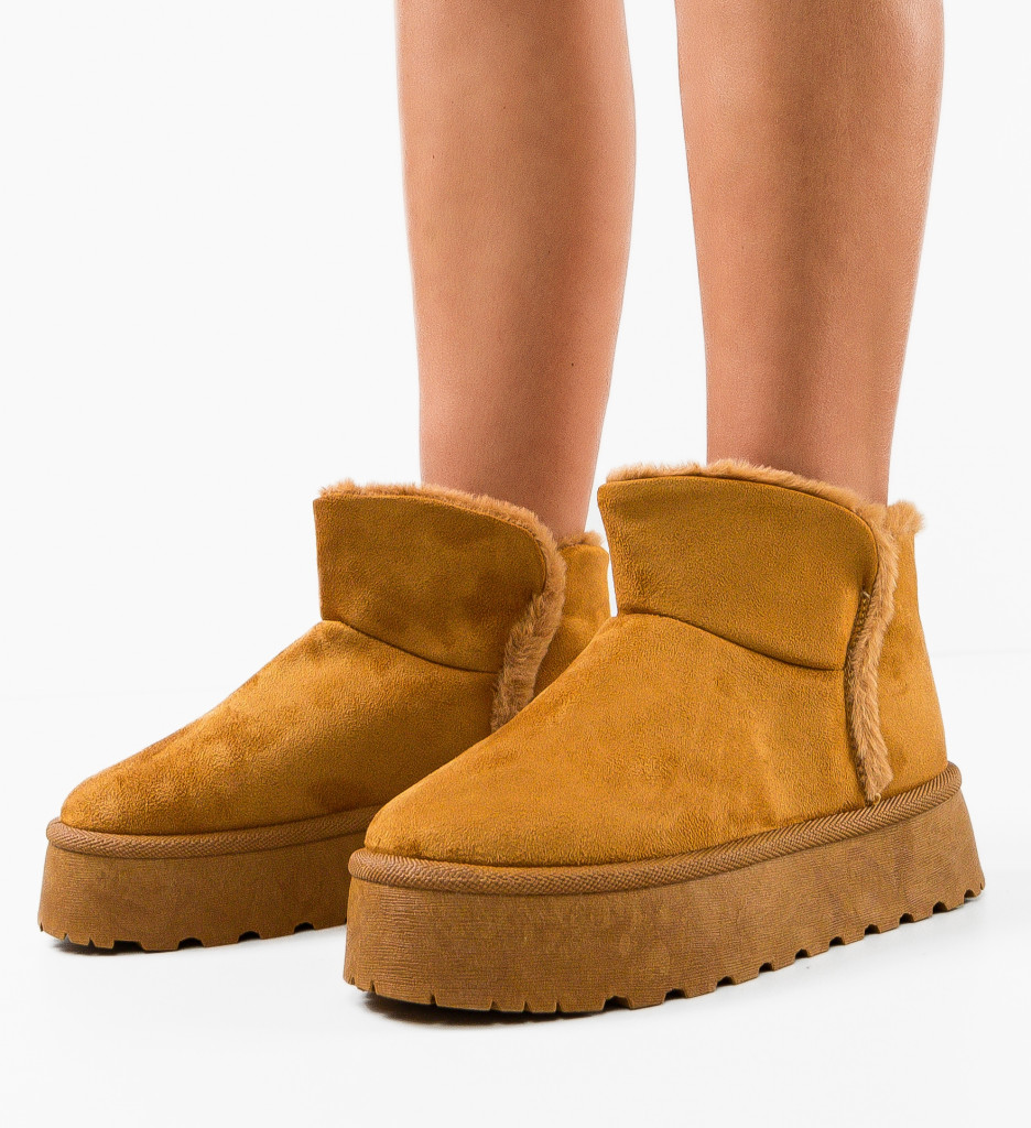 Cizme Tip Ug Cleo Camel - Confort și Stil - imagine 2