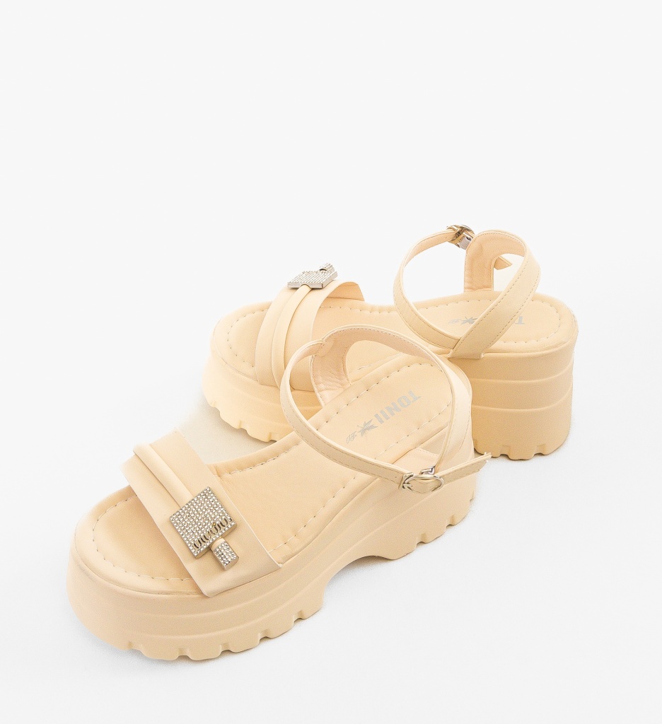 Platforme Dama Jujyju Bej | Eleganță și Confort - imagine 5