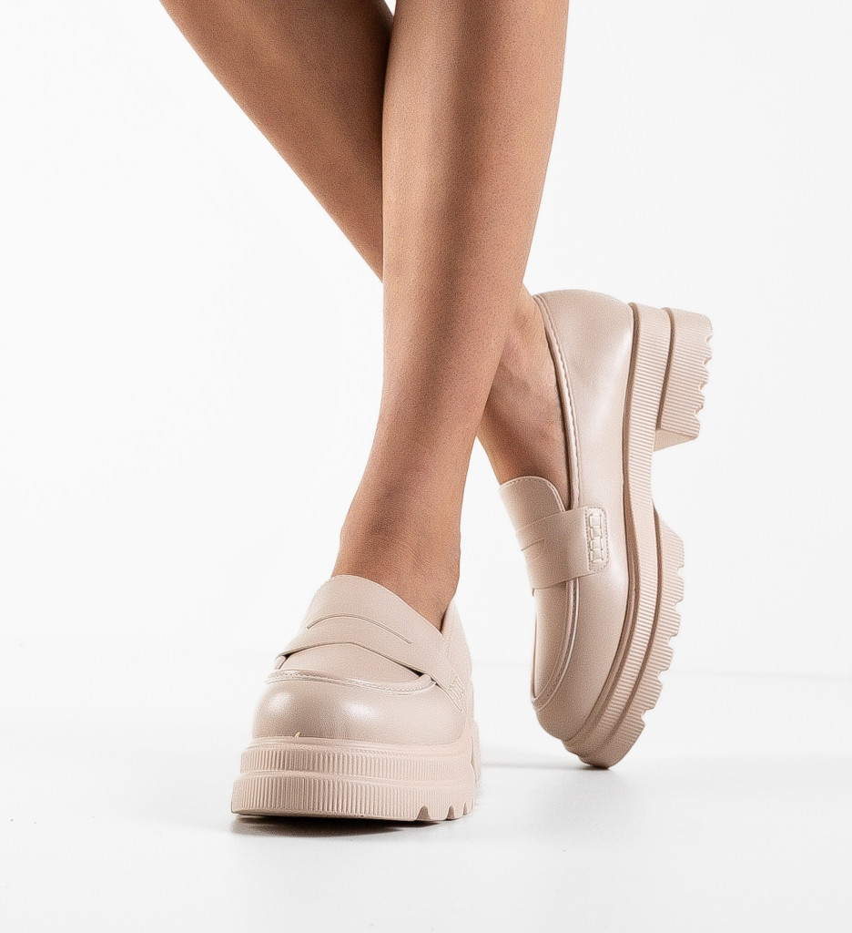 Pantofi Casual Tess Bej - Confort și Stil Zilnic