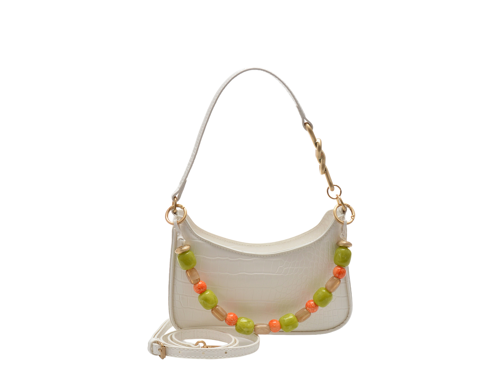 Geanta ALDO Albă WHITEGEM 110 Piele Ecologică