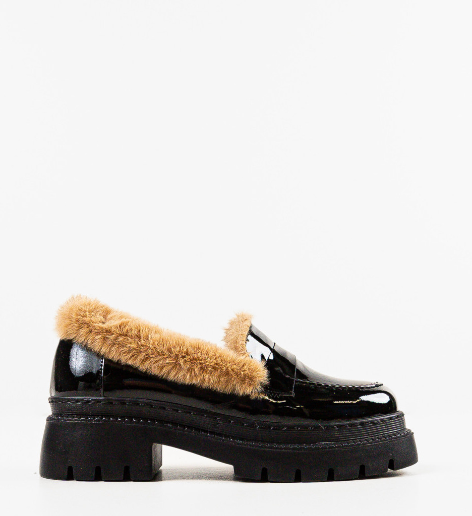 Pantofi Casual Dama Monday Confort Negri - imagine 4