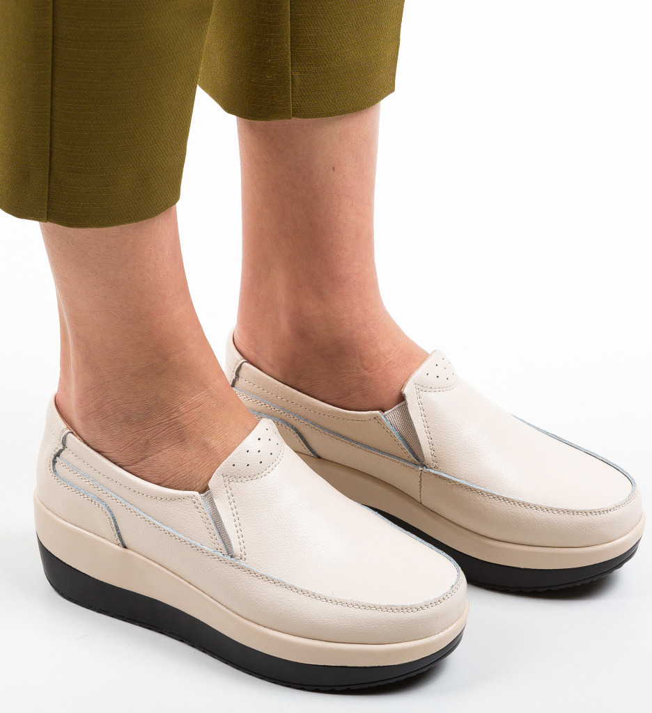 Pantofi Freeman Bej - Confort și Eleganță Casual - imagine 4
