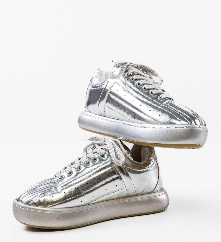 Sneakers Dama Golgar Argintii - Stil și Confort