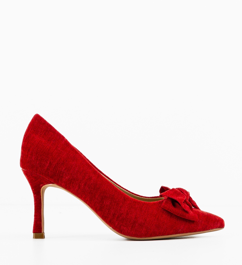 Pantofi cu Toc Rosii Vynel | Eleganță Asigurată - imagine 4