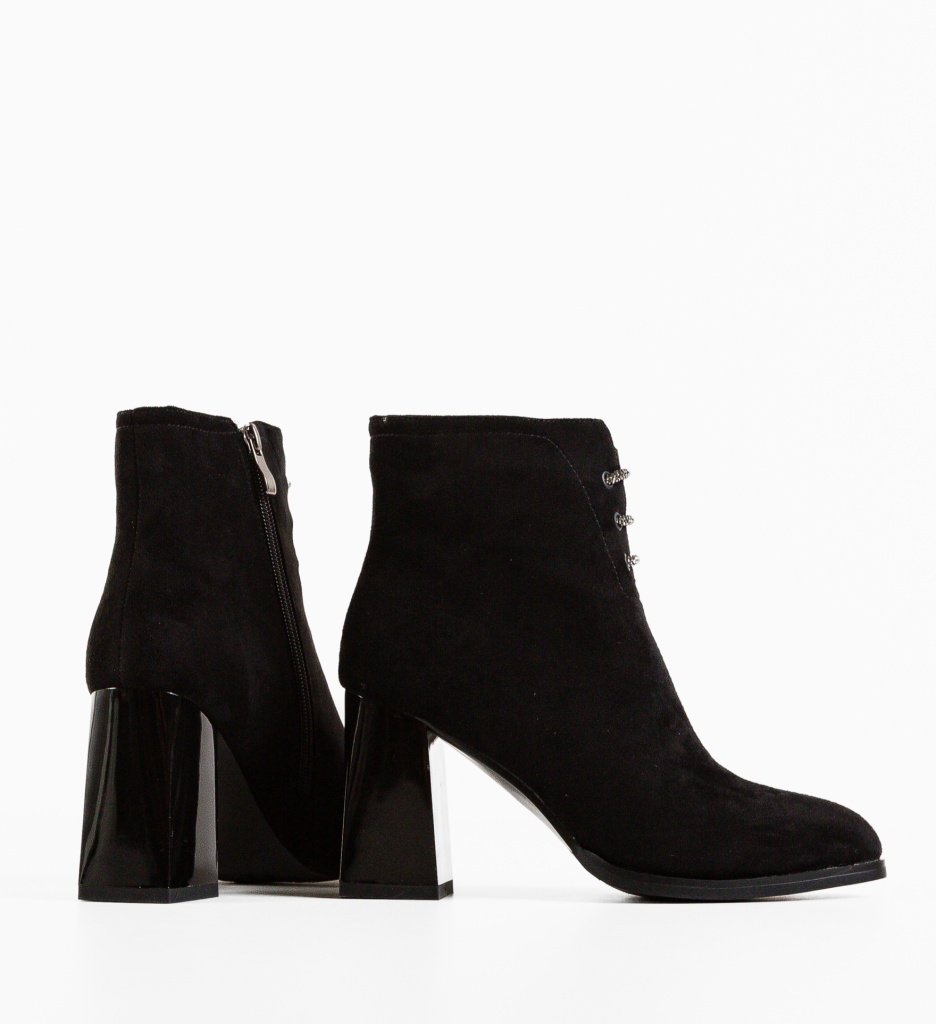 Botine Dama Bone Negre | Eleganță și Confort - imagine 5