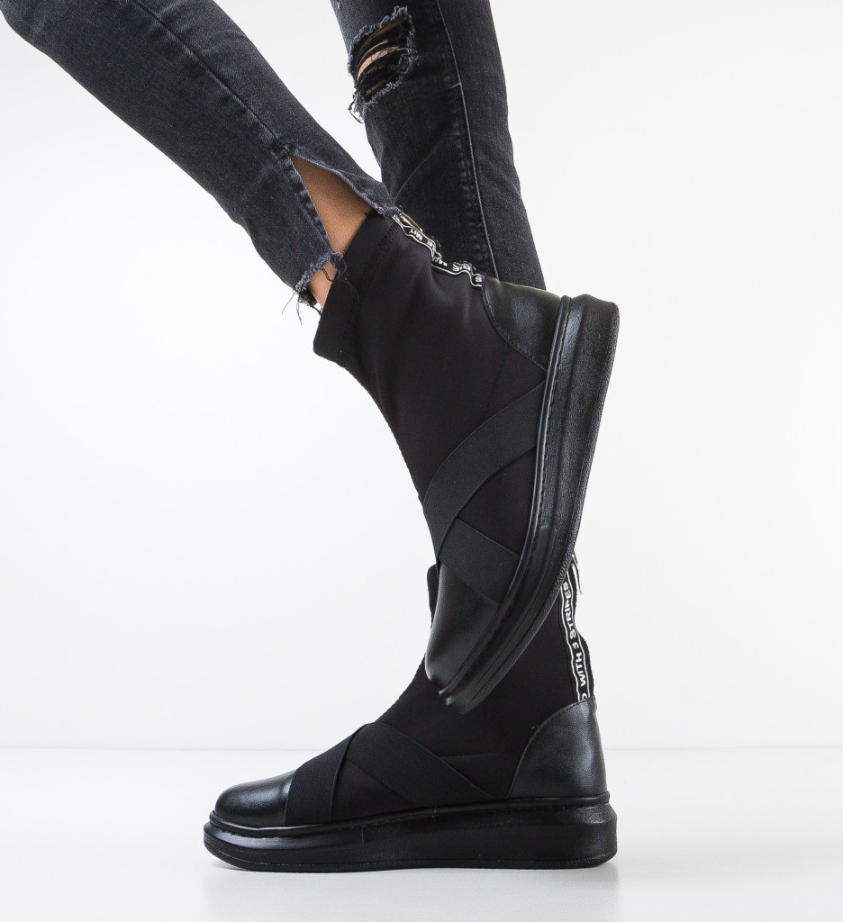 Pantofi Cenice Negri 2 | Confort Sport - imagine 2