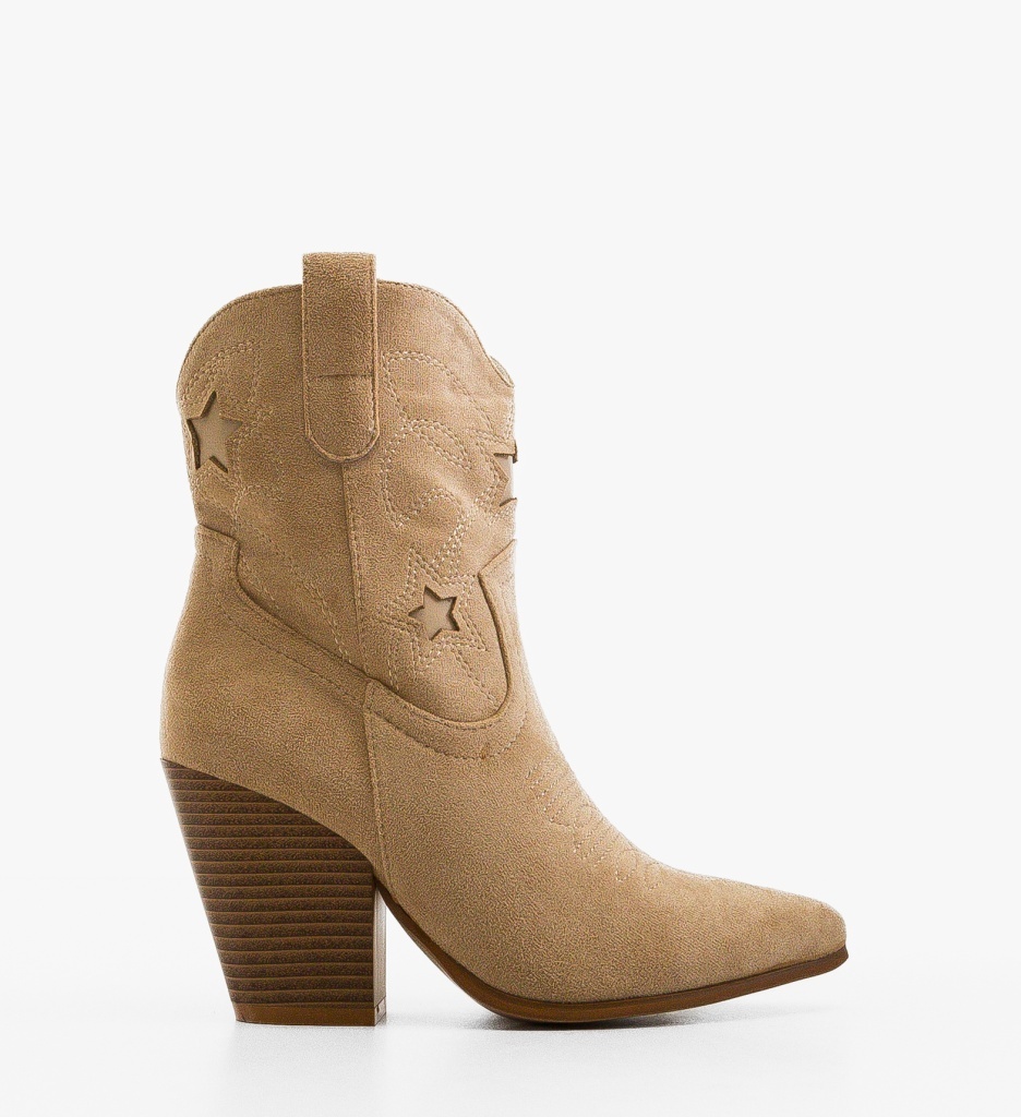 Botine Dama Vanna Bej Depurtat - Eleganță - imagine 6