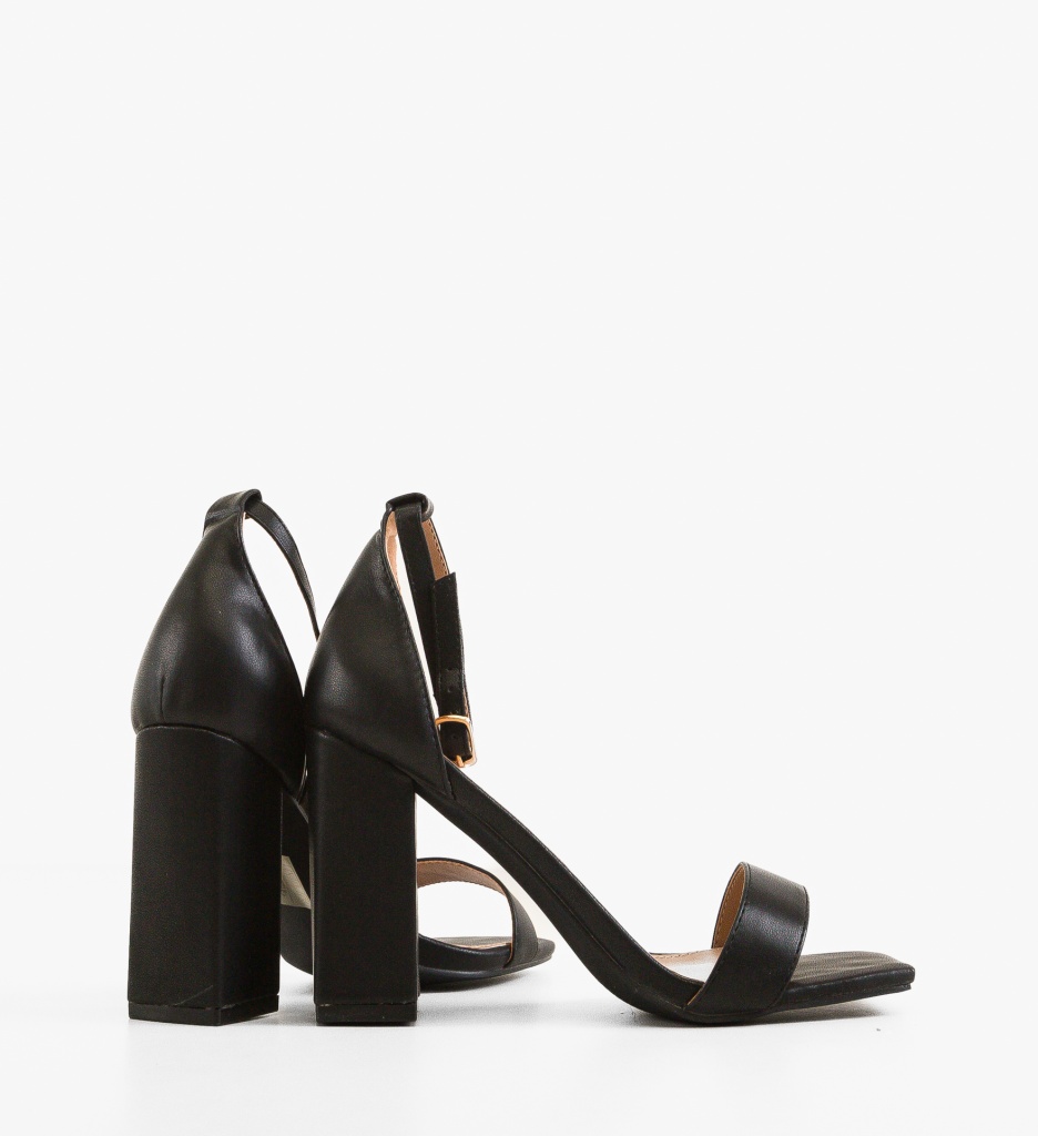 Sandale Toc Elodie Negre - Eleganță și Stil - imagine 4