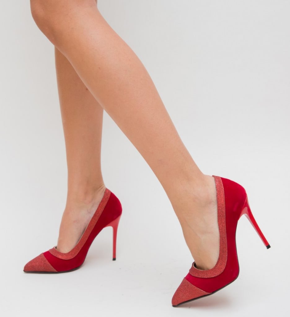 Pantofi Crizer Rosii cu Toc - Eleganță și Stil