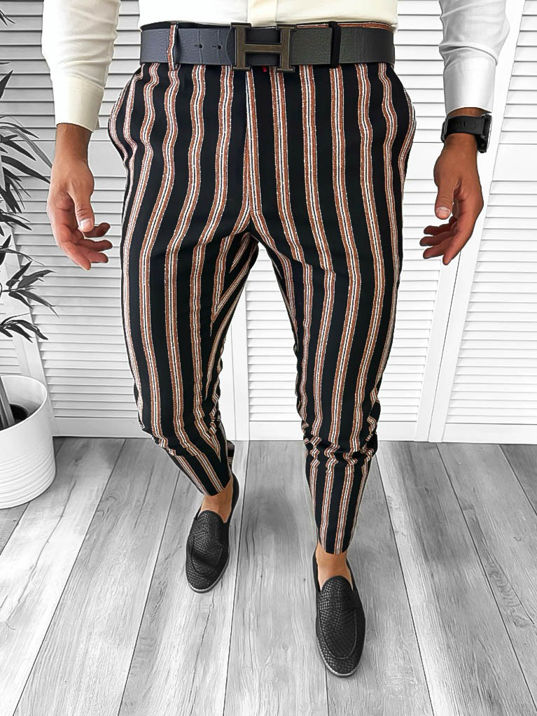 Pantaloni Eleganți Bărbați B1883 - Stil Modern - imagine 1