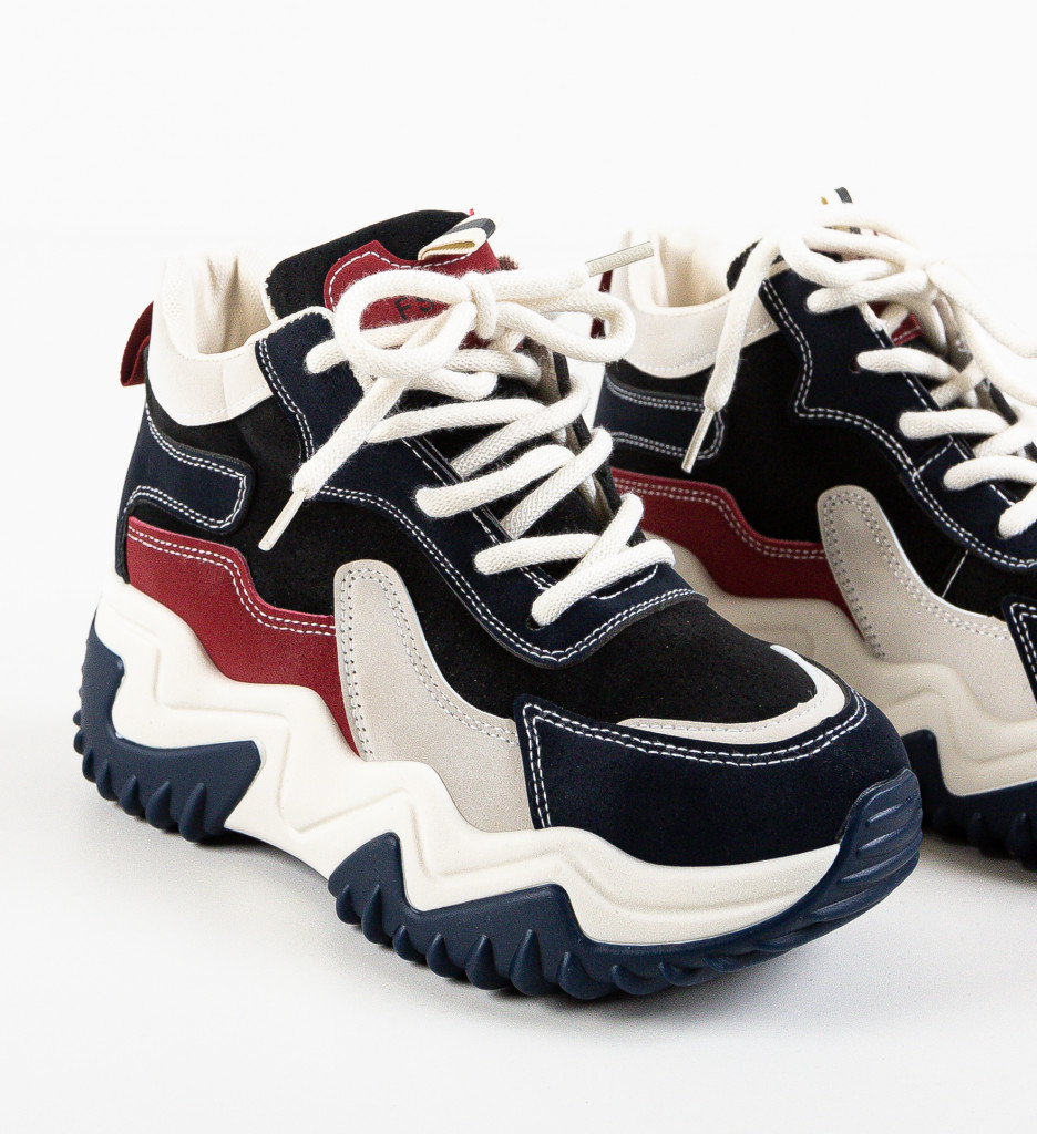 Sneakers Dama Orangyna Bleumarin Confort Spor - imagine 6
