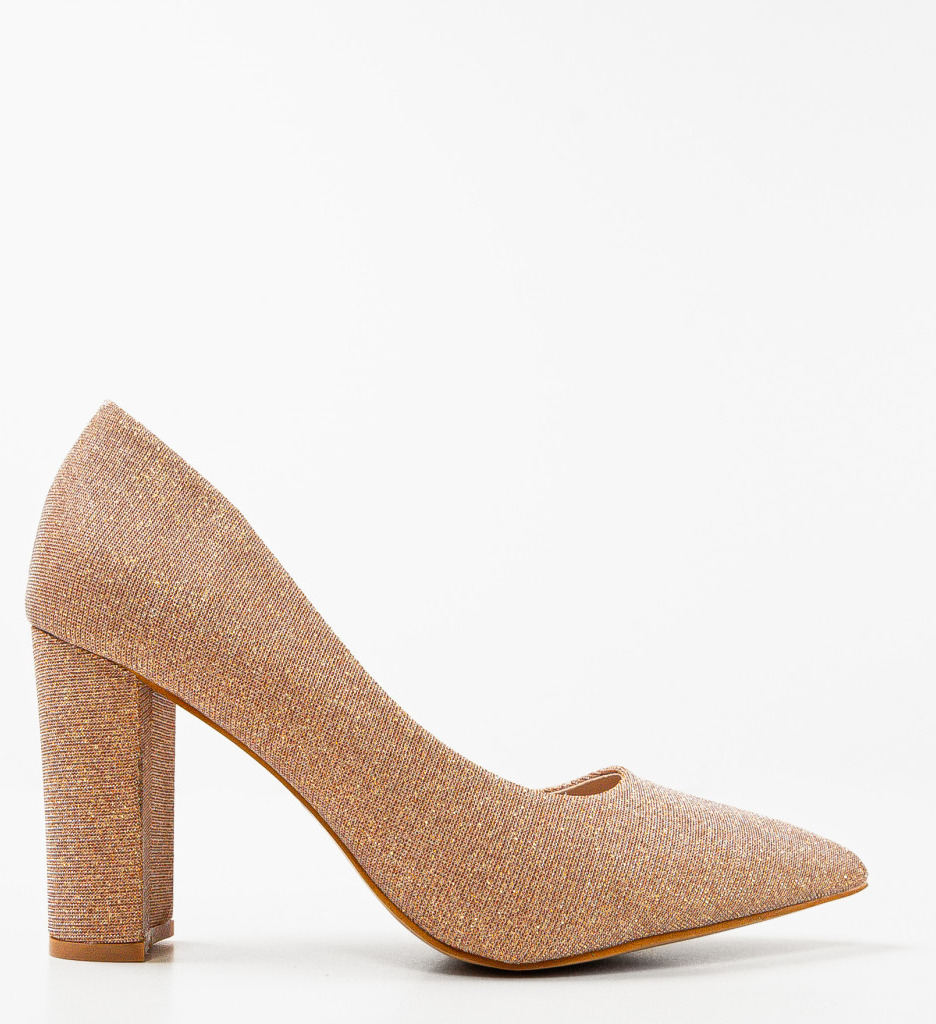 Pantofi Dama Ethan Aurii - Eleganță și Stil - imagine 5