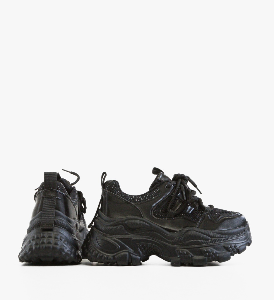 Sneakers Dama Yera Negri | Confort și Stil Sport - imagine 4