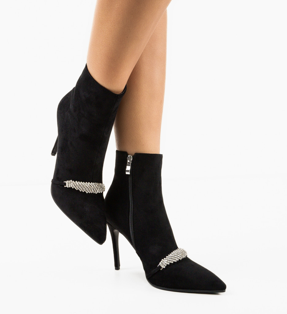 Botine Dama Devinshae Negre - Eleganță și Confort - imagine 3