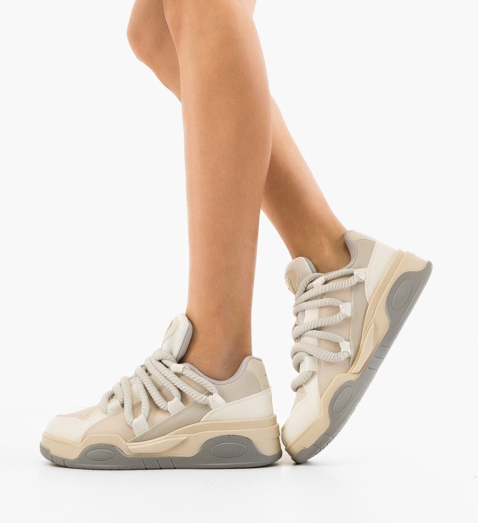 Sneakers Dama Nima Bej | Confort și Stil - imagine 2