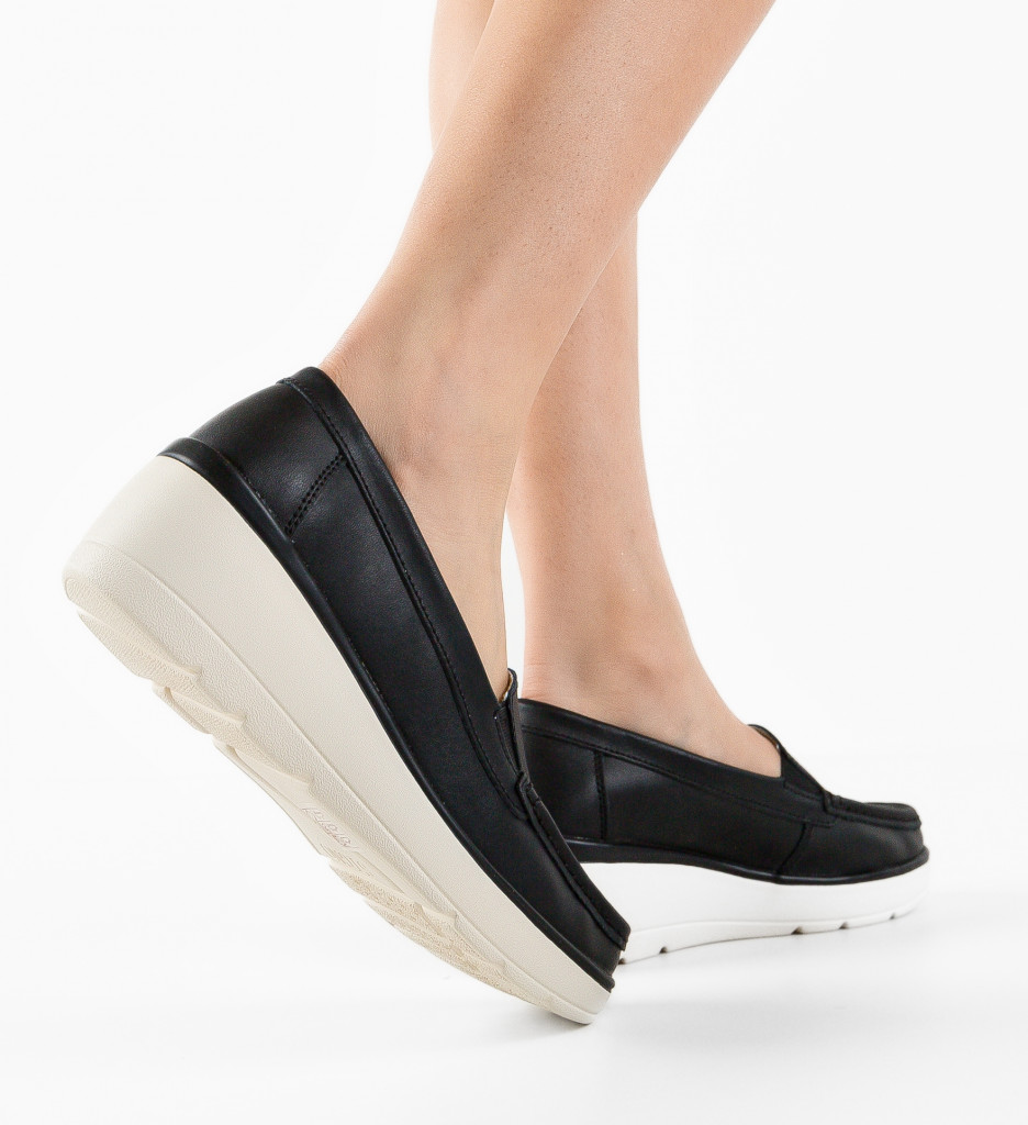 Pantofi Casual Atic Negre - Confort Zi cu Zi - imagine 2