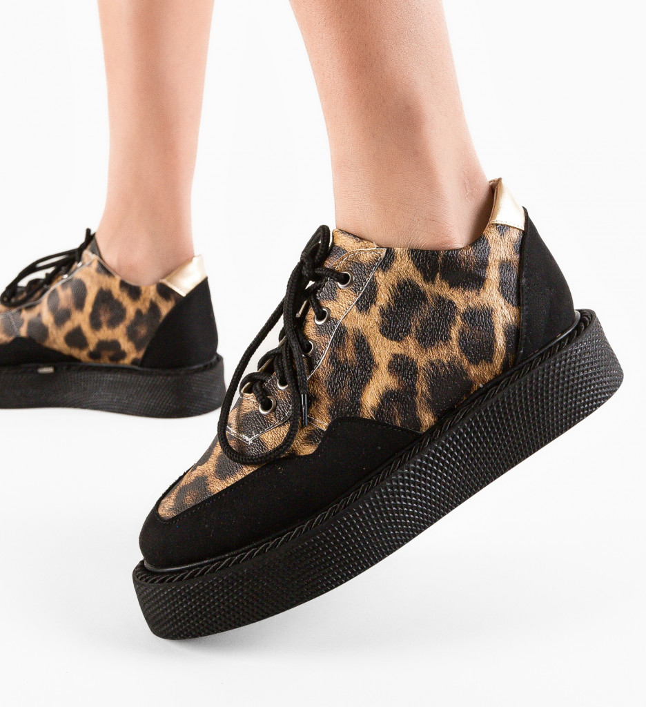 Pantofi Casual Vulpis Negri - Confort & Stil