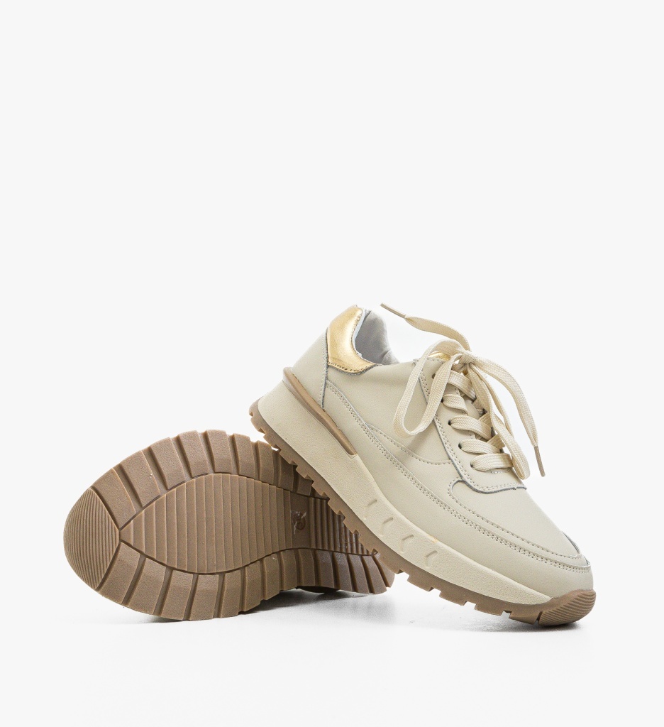 Sneakers Dama Myrya Bej - Confort și Stil - imagine 4