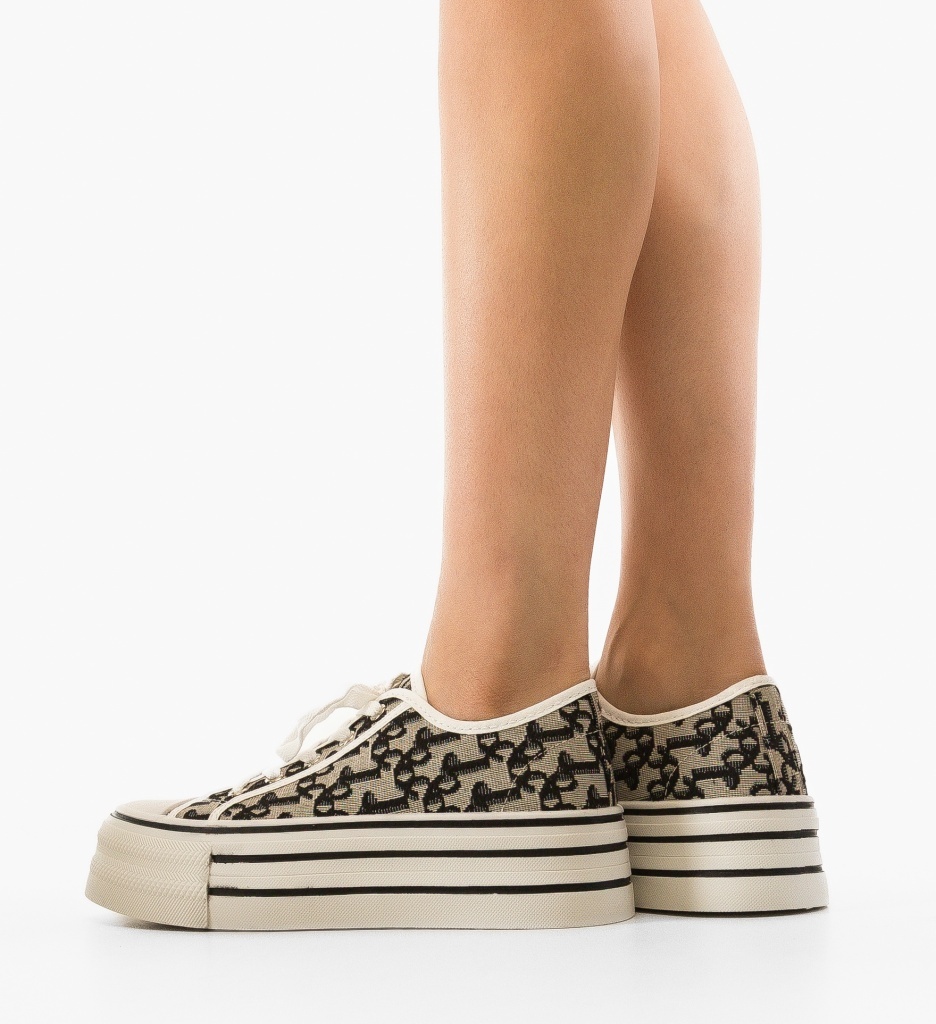 Sneakers Dama Vidia Negri - Confort și Stil Urban - imagine 3