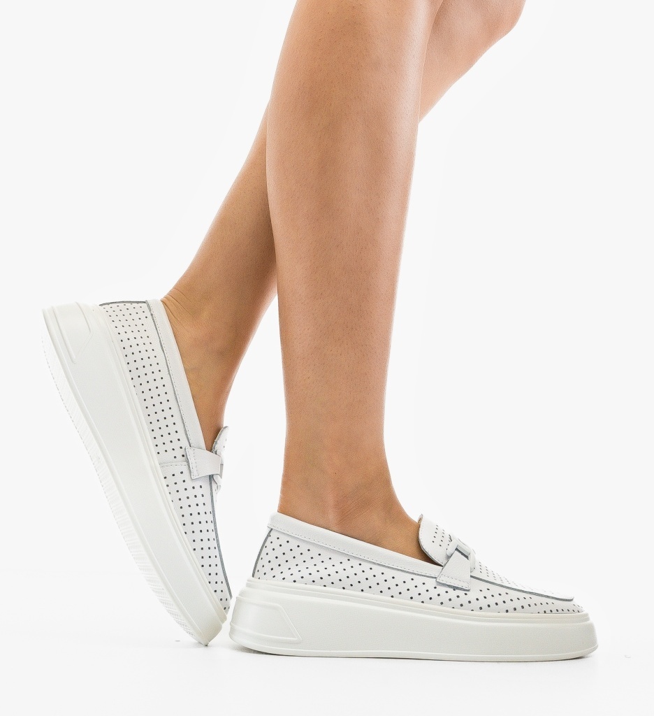 Pantofi Casual Lezzer Albi - Stil și Confort Zilnic - imagine 2