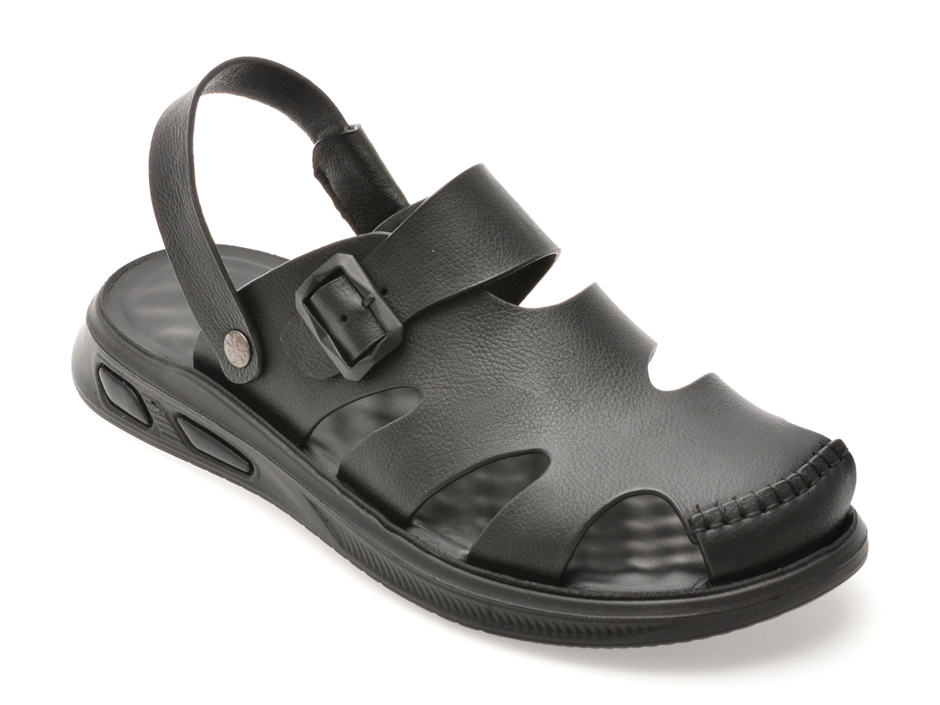 Sandale GRYXX Negre din Piele Naturală | Barbati