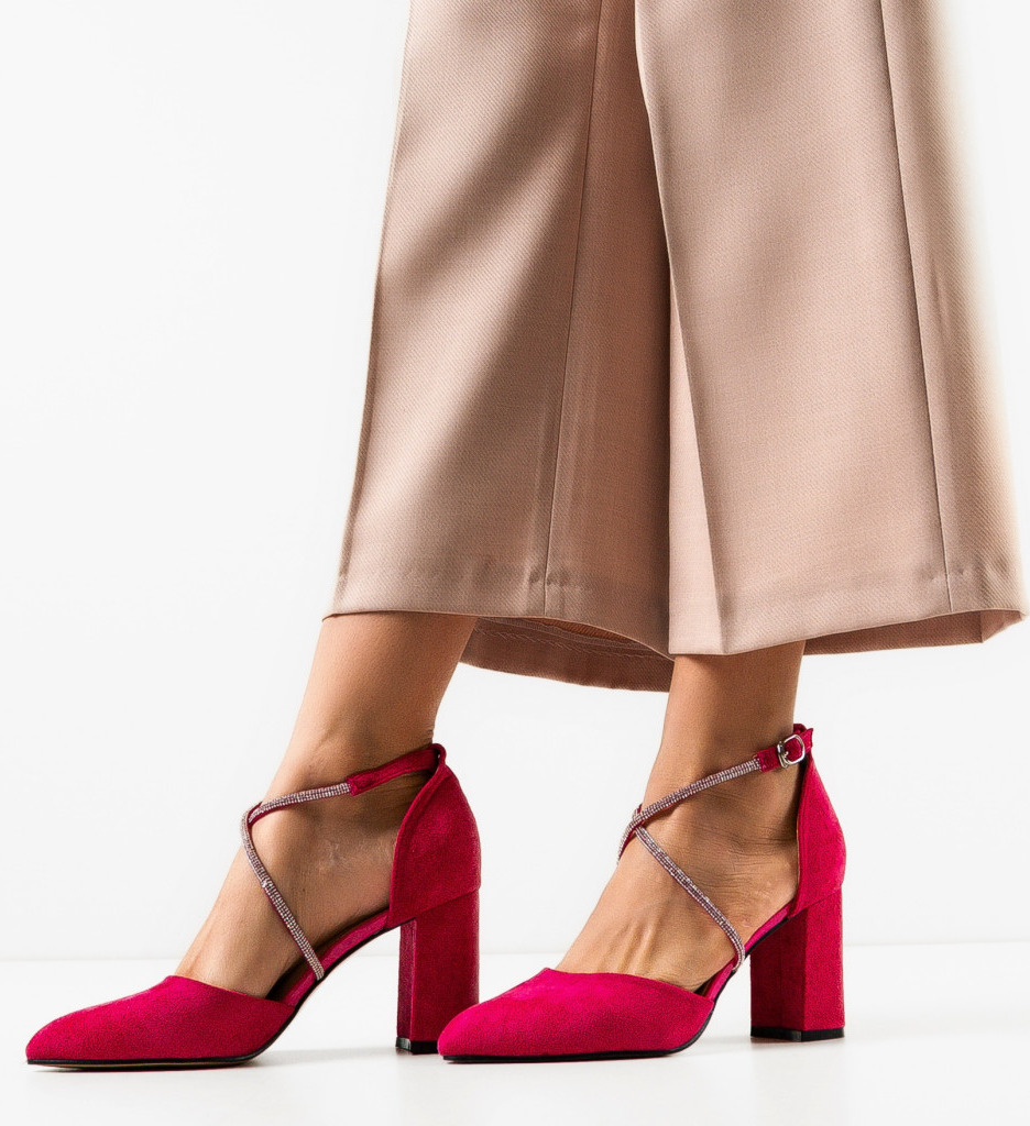 Pantofi Dama Saekya Fuchsia - Eleganță și Stil - imagine 3