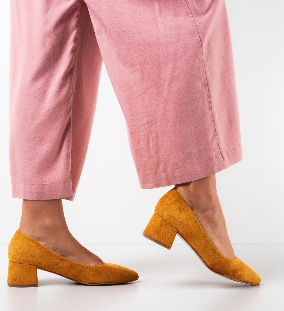 Pantofi Dama Auza Camel - Eleganță și Stil - imagine 2