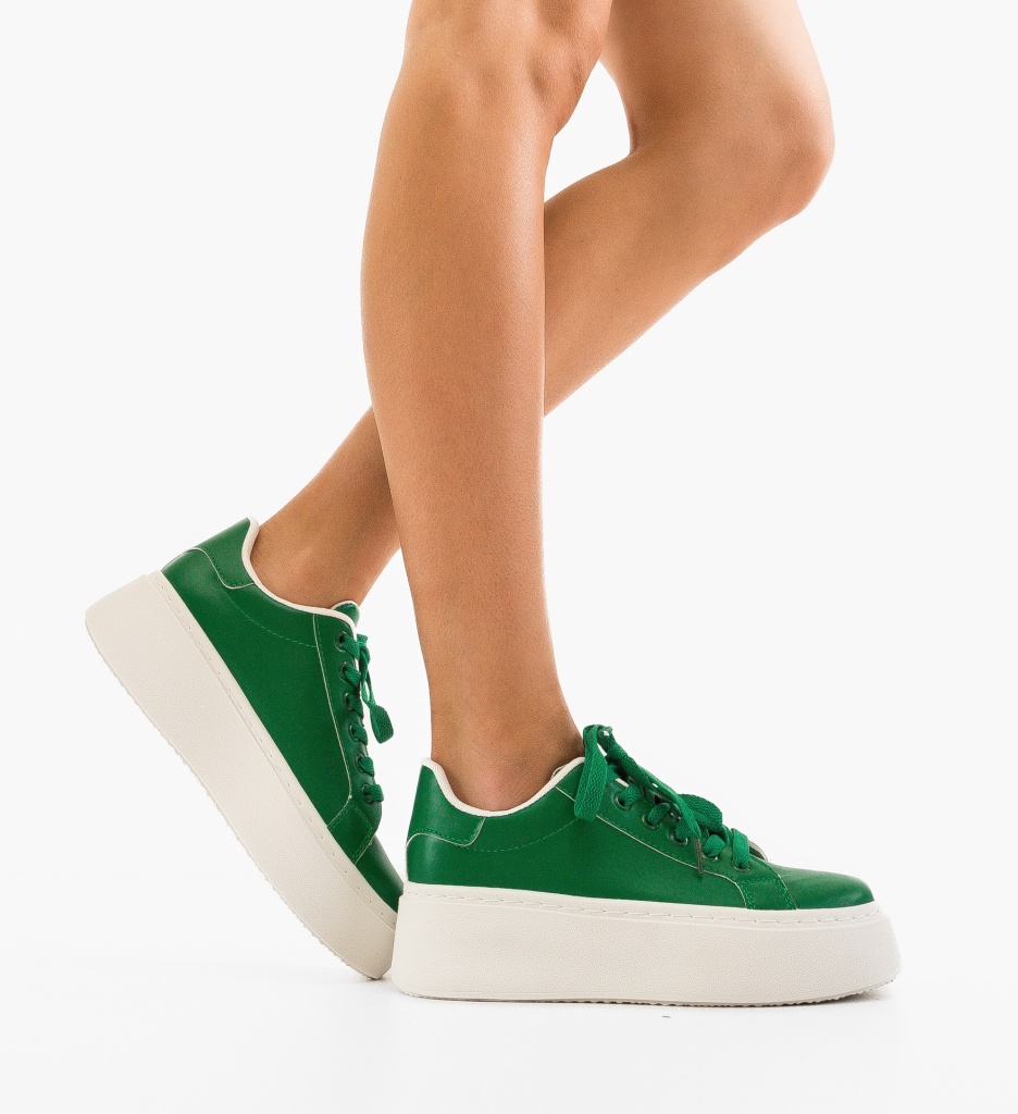 Sneakers Dama Verzi | Confort și Stil Urban