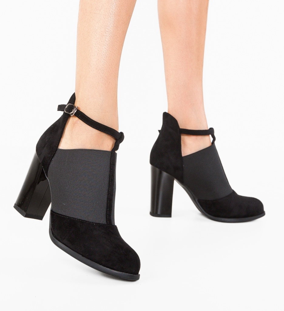 Botine Celeste Negre - Eleganță și Stil - imagine 2