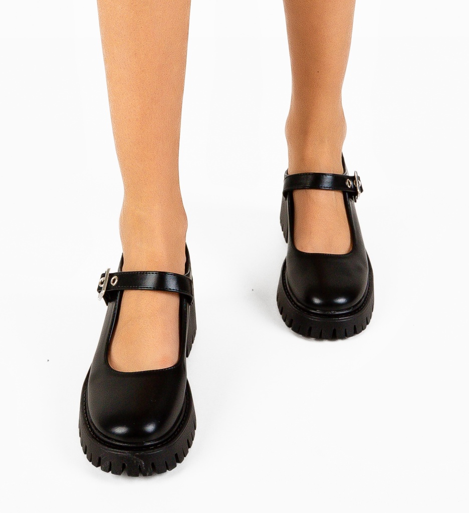 Pantofi Casual Pleun Negri - Confort și Stil Zilnic - imagine 2