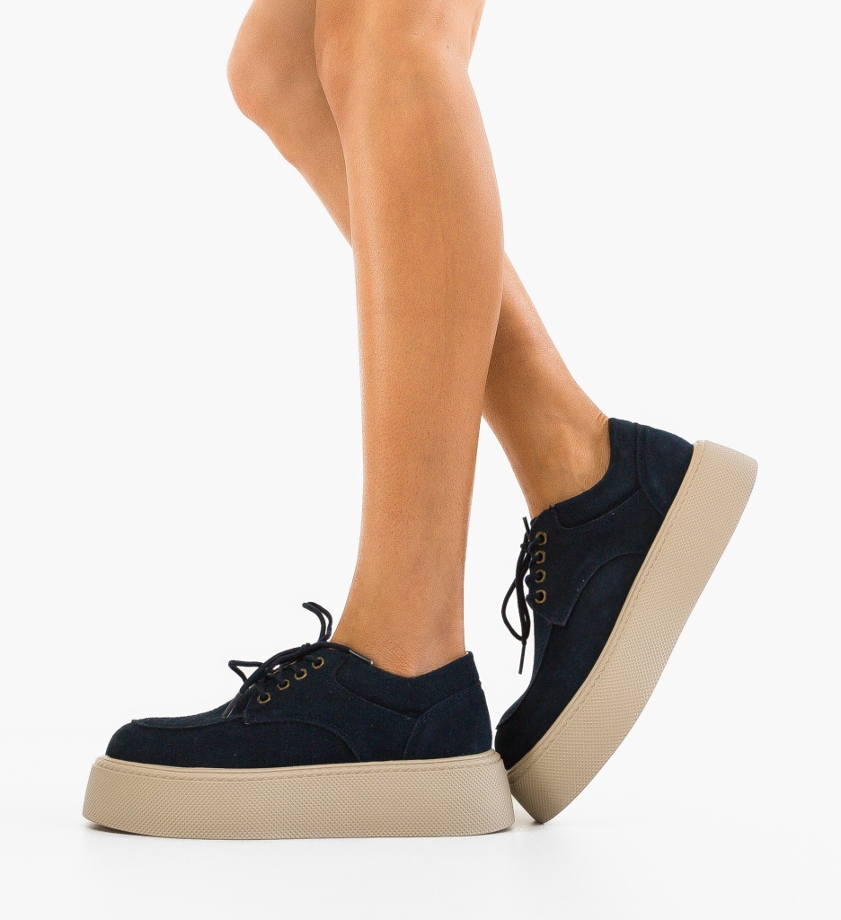 Sneakers Dama Albastri Sweep | Confort & Stil - imagine 3