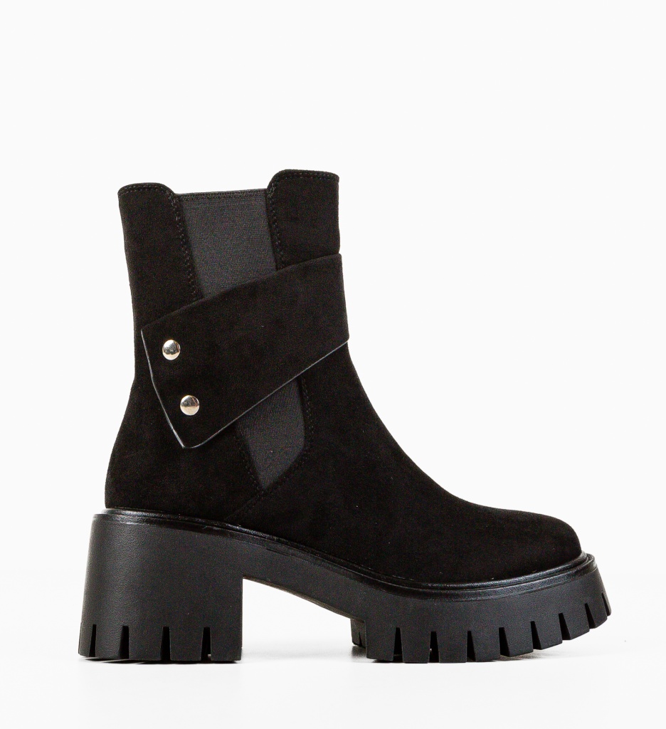 Ghete Dama Argent Negre | Stil și Confort - imagine 4