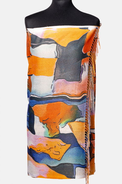 Eșarfă Cashmere Lurex Shopika | Design Abstract - imagine 1