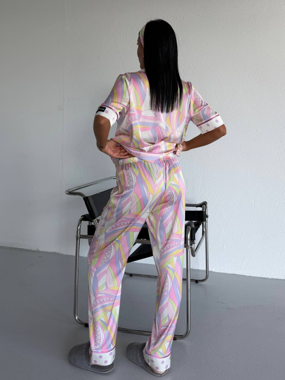 Set Pijama Delis 2 Piese Satin Mat - imagine 5