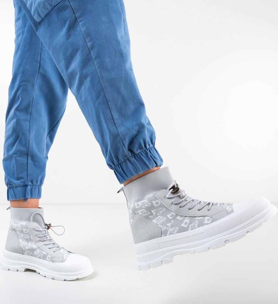 Ghete Dama Levine Gri | Eleganță Zilnică - imagine 3