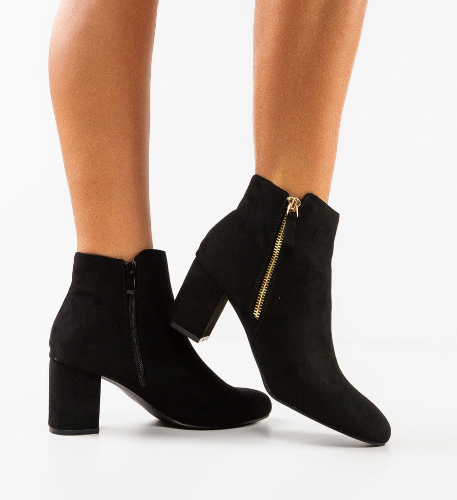 Botine Dama Kaiden Negre - Eleganță și Confort