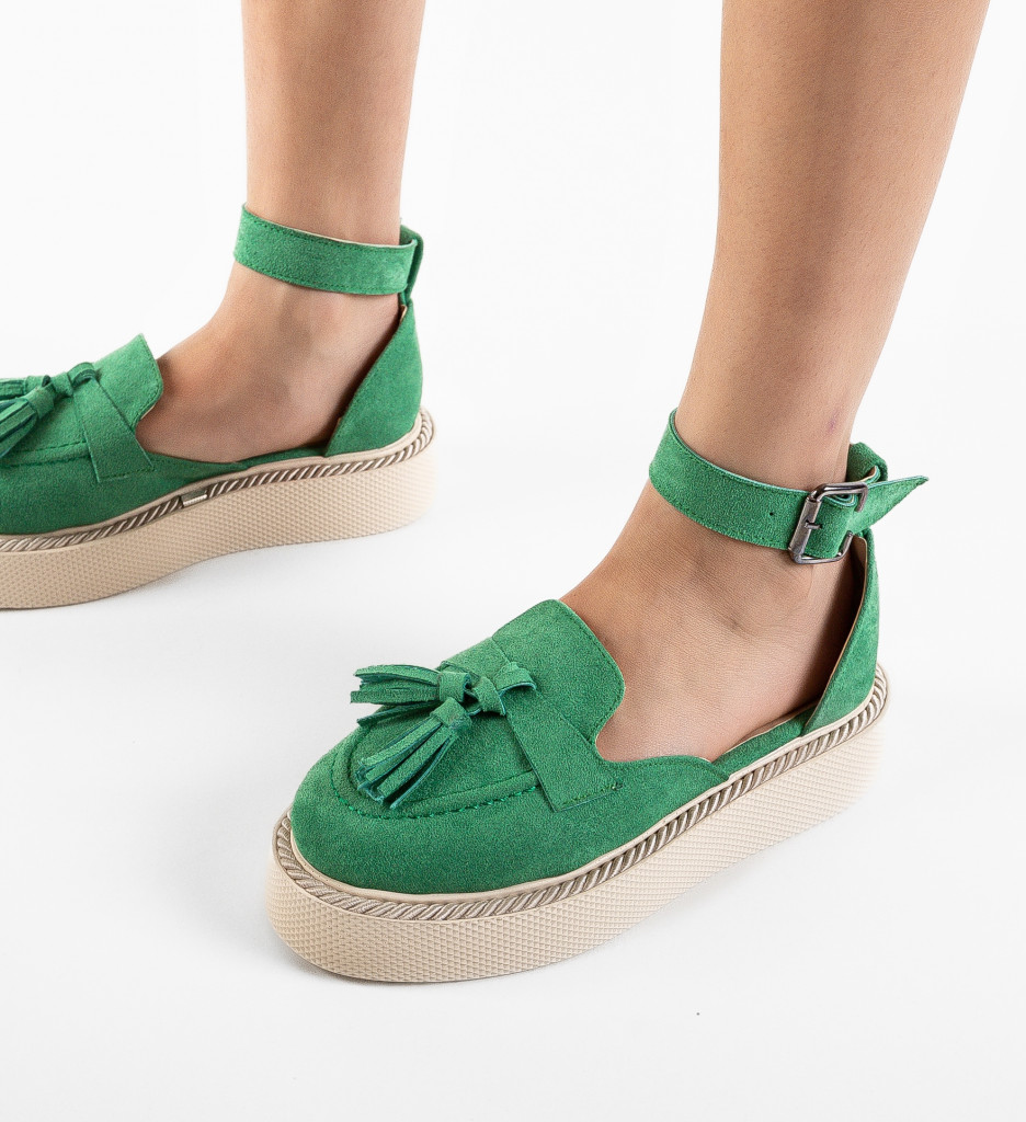 Pantofi Kalin Verzi | Stil Casual Confortabil - imagine 3