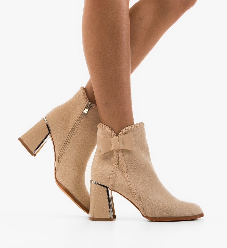 Botine Dama Baian Bej | Eleganță și Stil - imagine 2