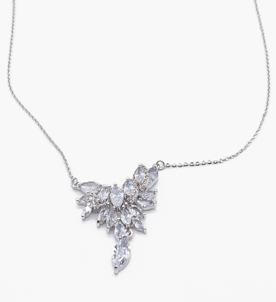 Set Bijuterii Amalfi Argintiu - Eleganță Pură - imagine 2