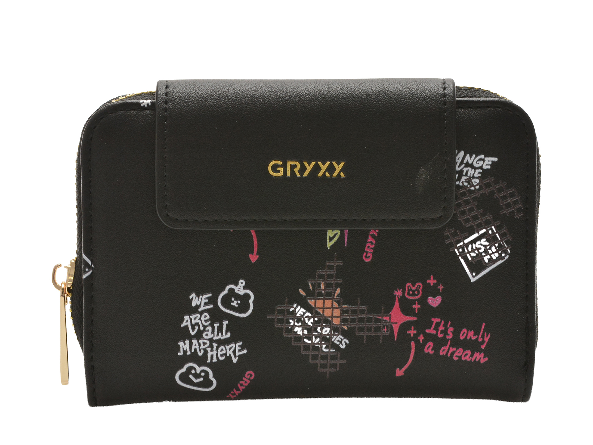 Portofel GRYXX Negru Piele Ecologică Dama
