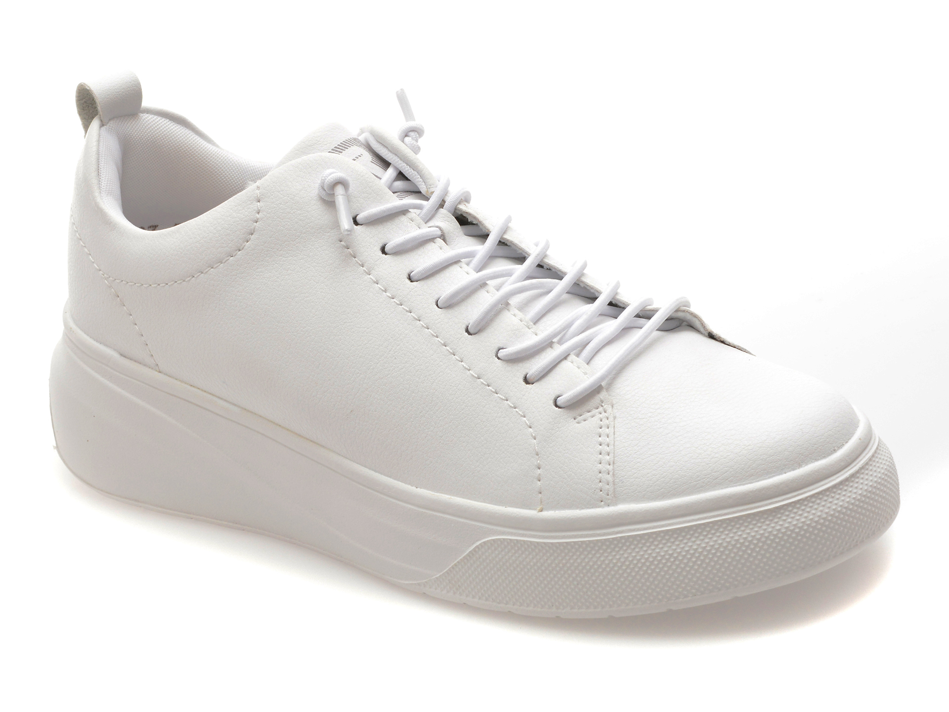 Pantofi Rieker W2301 albi din piele