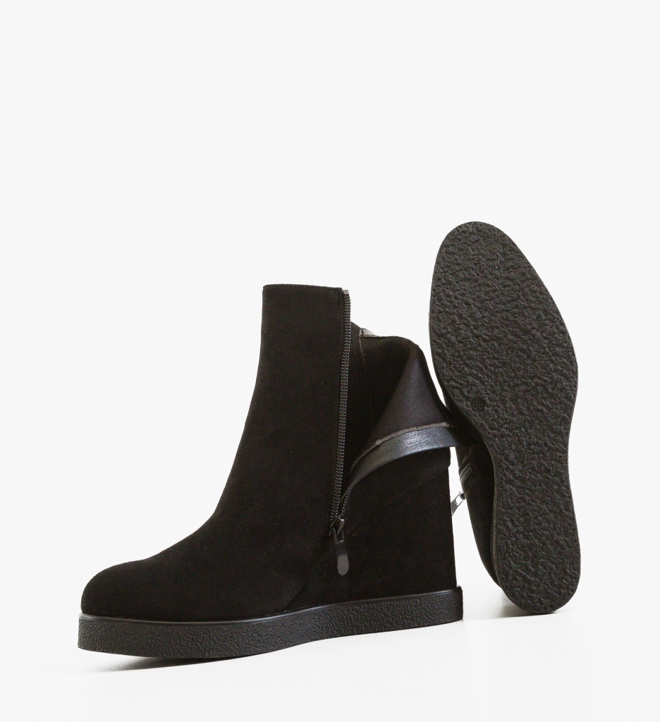 Botine Dama Derola Negre | Stil Urban Depurtat - imagine 5